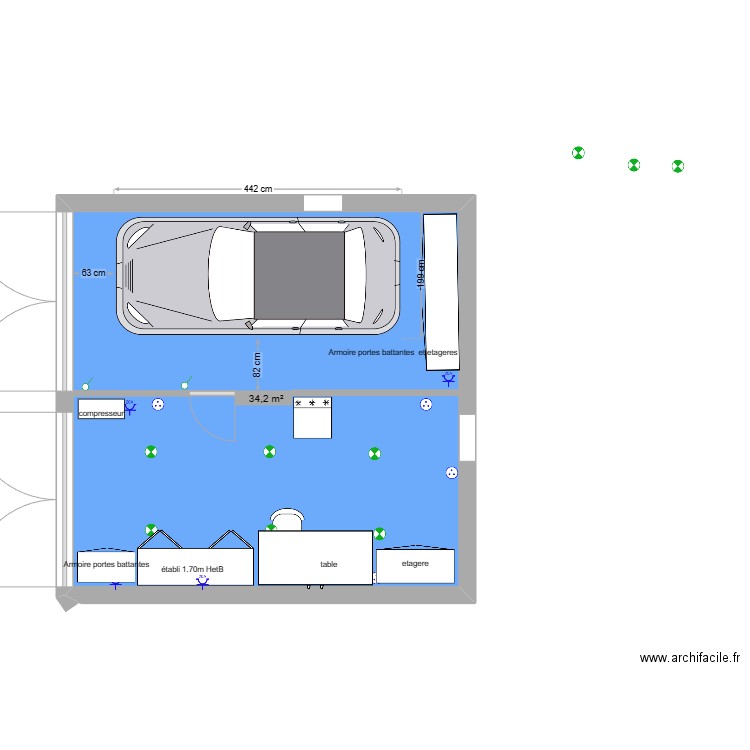 mon garage. Plan de 0 pièce et 0 m2