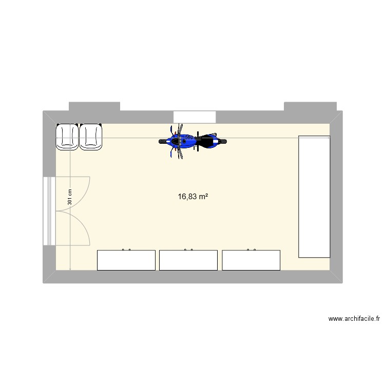Garage. Plan de 0 pièce et 0 m2