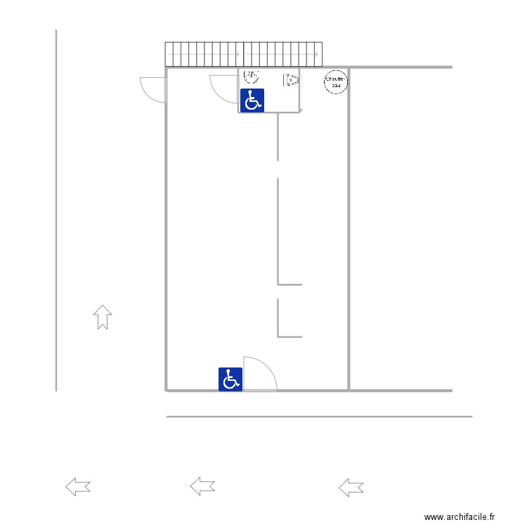 accessibilité. Plan de 0 pièce et 0 m2
