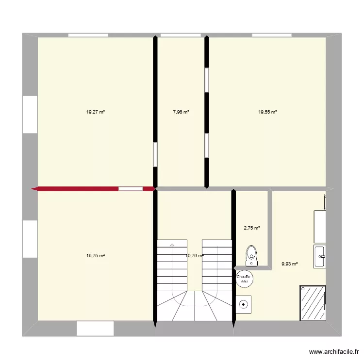 RDC VIERGE 1. Plan de 7  et 87 m²