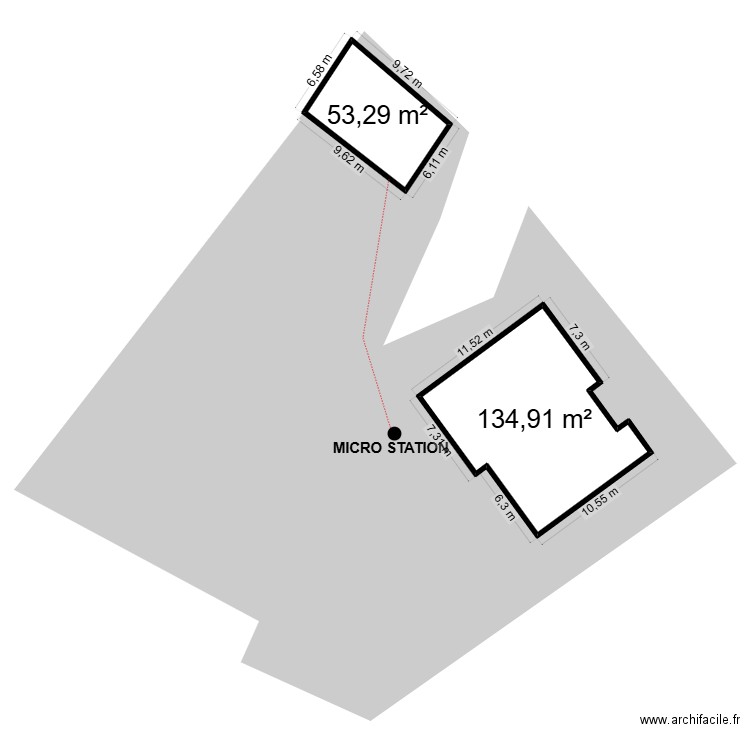 IMPLANTATION MICRO STATION . Plan de 0 pièce et 0 m2