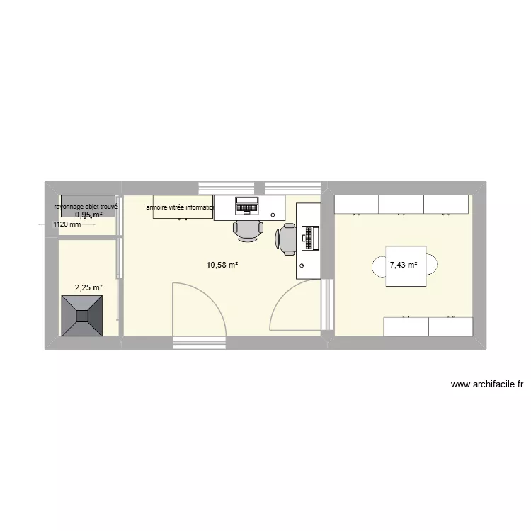 Sous geops 1. Plan de 4 et 21 m² Sous geops 1. Plan de 4 et 21 m²