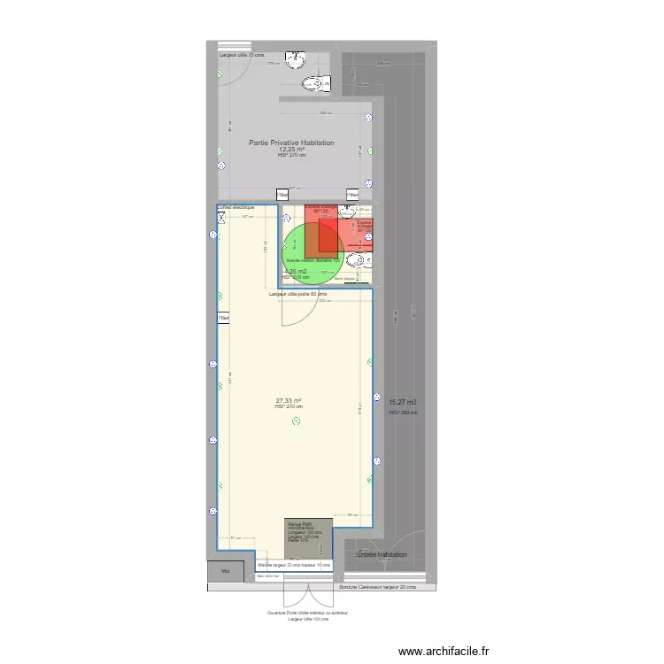 Local gauche ERP. Plan de Local gauche ERP. Plan de