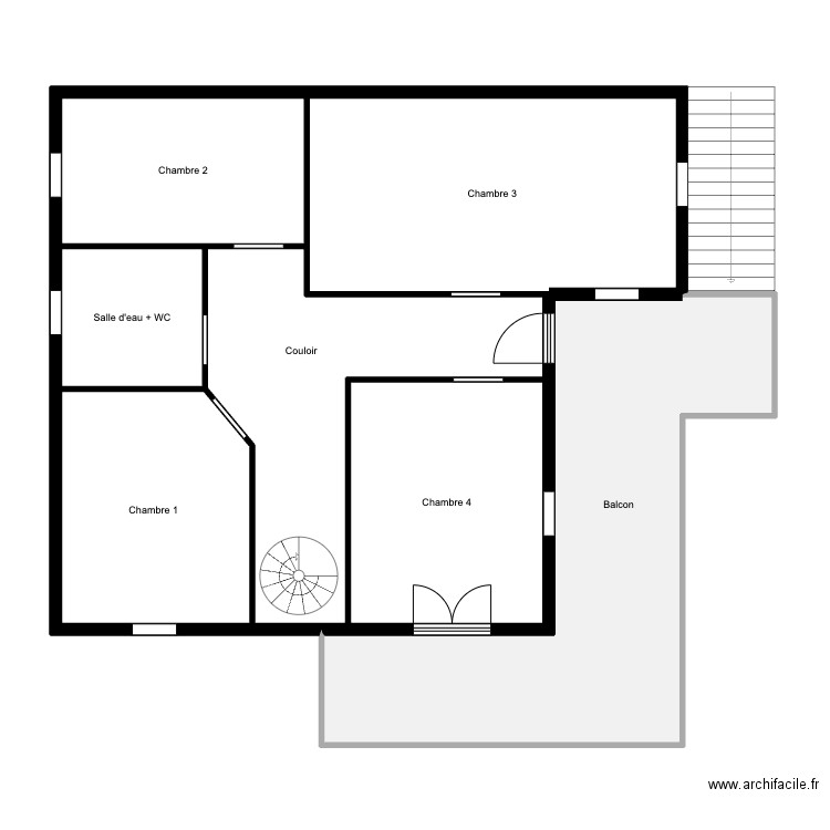 BARRA - Plan 1er. Plan de 7 pièces et 118 m2