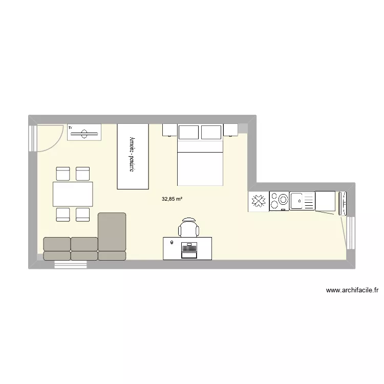 ch ELIO 2. Plan de 1 et 33 m² ch ELIO 2. Plan de 1 et 33 m²