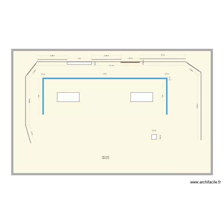 Plateau DHM. Plan de 