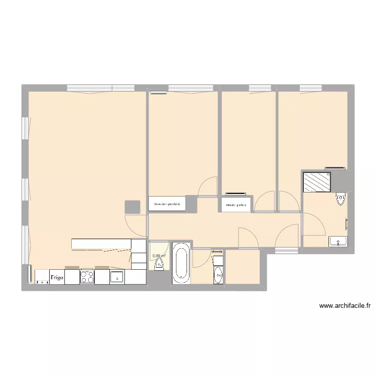 plan appartement solange. Plan de 