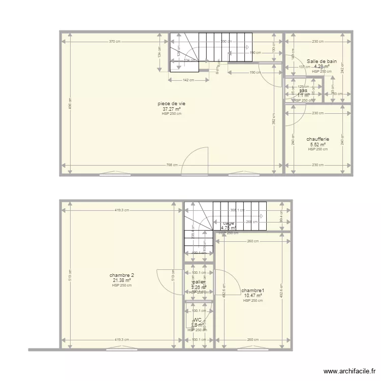 SCI BSSIMMO. Plan de 9 pièces et 88 m²