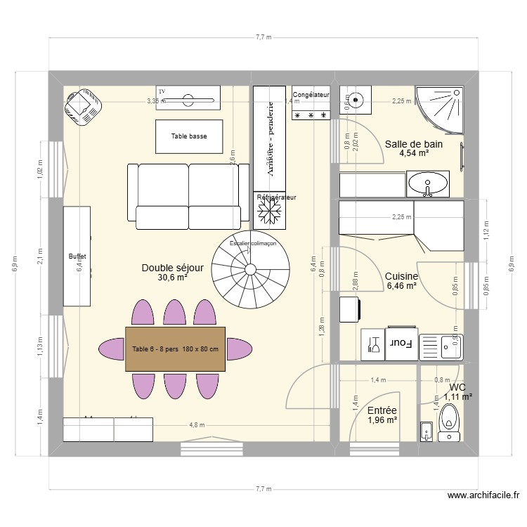 Gisors apr&egrave;s travaux. Plan de 0 pièce et 0 m2