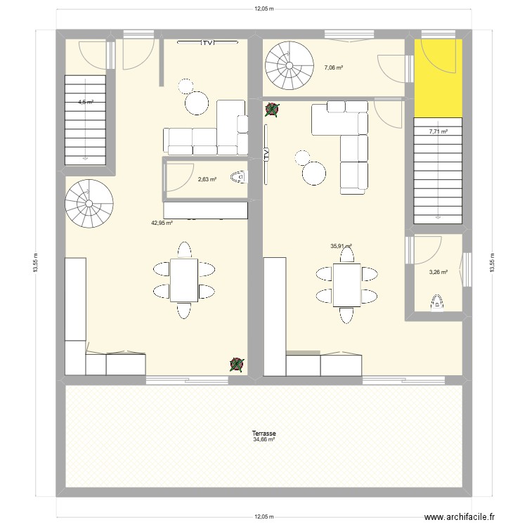 Contz Les Bains. Plan de 21 pièces et 359 m2