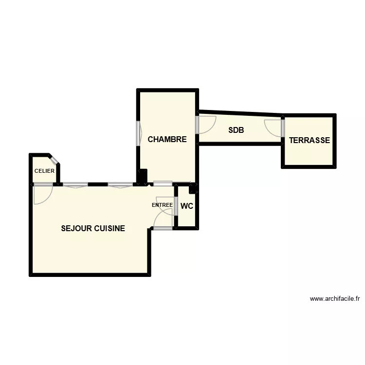 PLAN AM PORTE AUGUST. Plan de 9  et 24 m²