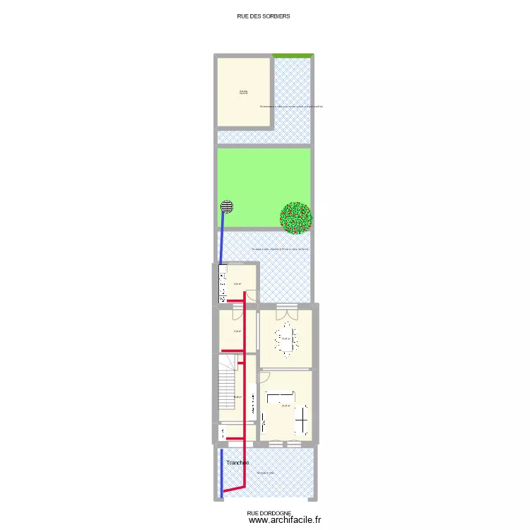 Dordogne amanagement ext&eacute;rieur. Plan de 