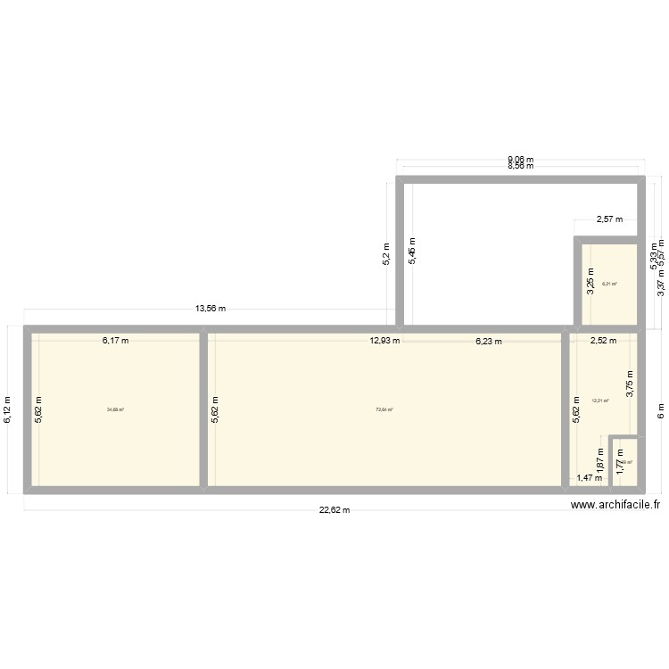 chai2. Plan de 5 pièces et 127 m2