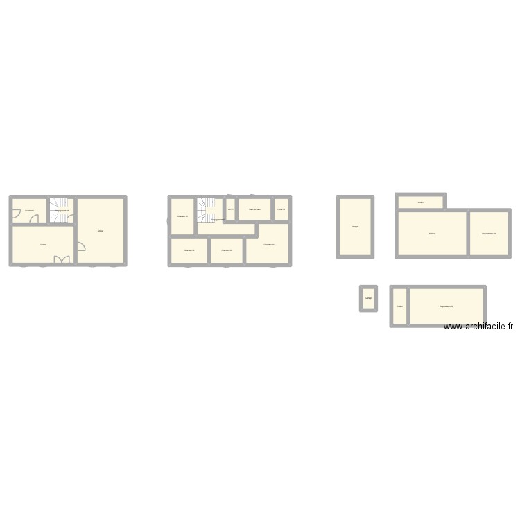 350602607. Plan de 19 pièces et 219 m2