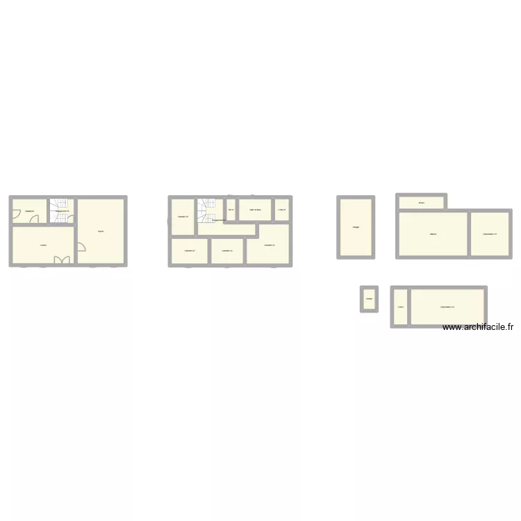 350602607. Plan de 19  et 219 m²