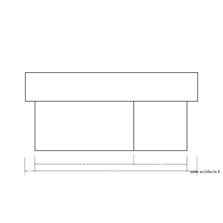 PETIT FACADE ARRIERE. Plan de 0 pièce et 0 m2