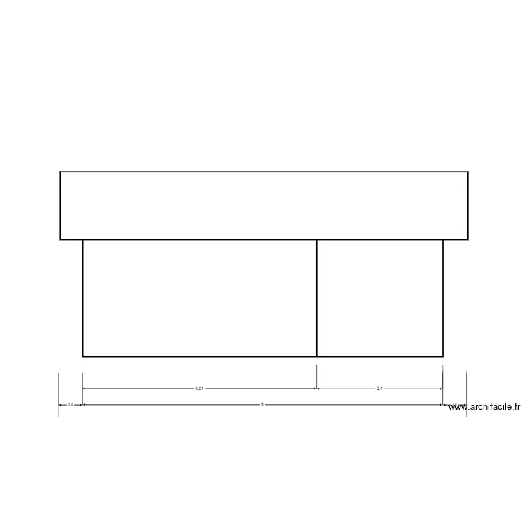PETIT FACADE ARRIERE. Plan de 