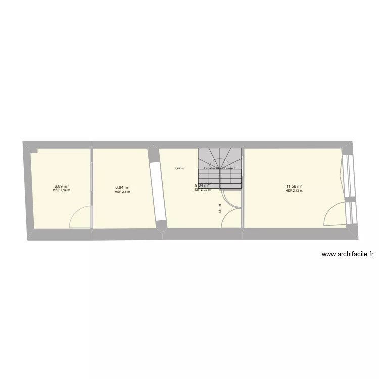 RDC Fécamp 55 (calque). Plan de 4 Pièces et 34 m² RDC Fécamp 55 (calque). Plan de 4 Pièces et 34 m²