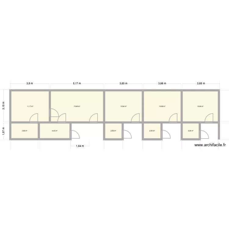 plano. Plan de 10 Pièces et 75 m² plano. Plan de 10 Pièces et 75 m²