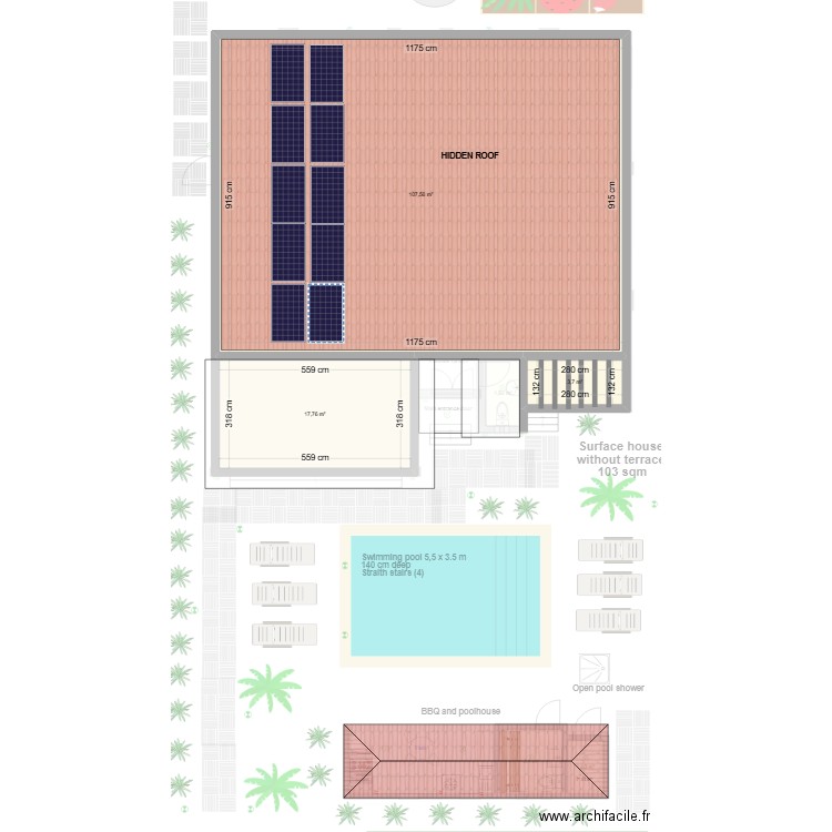 KINONDO Draft 1. Plan de 10 pièces et 64 m2