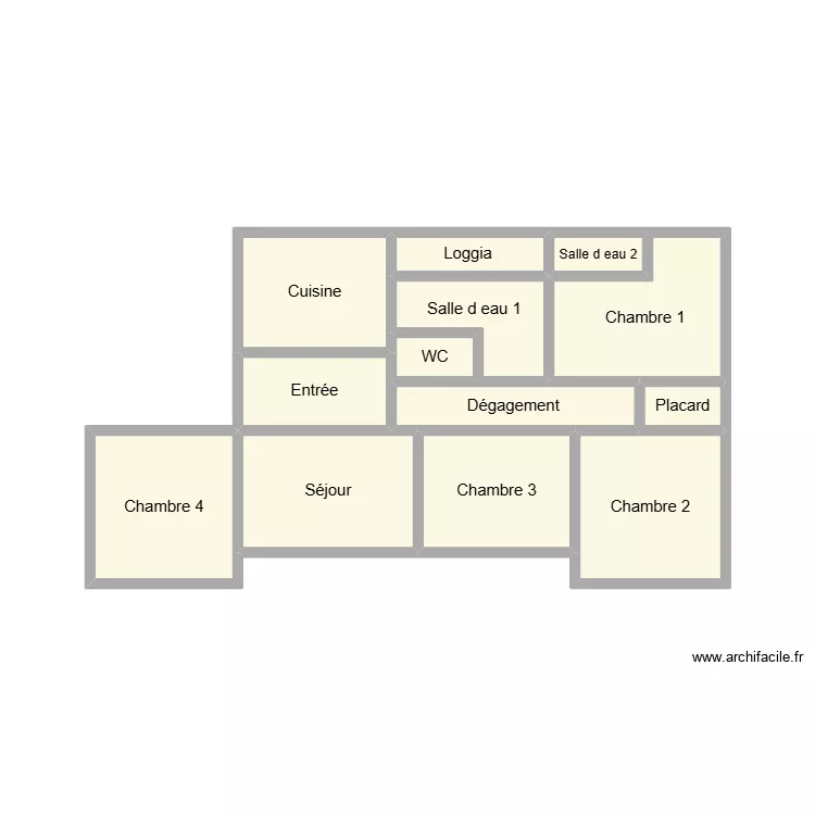 2504 GRIMONT. Plan de 