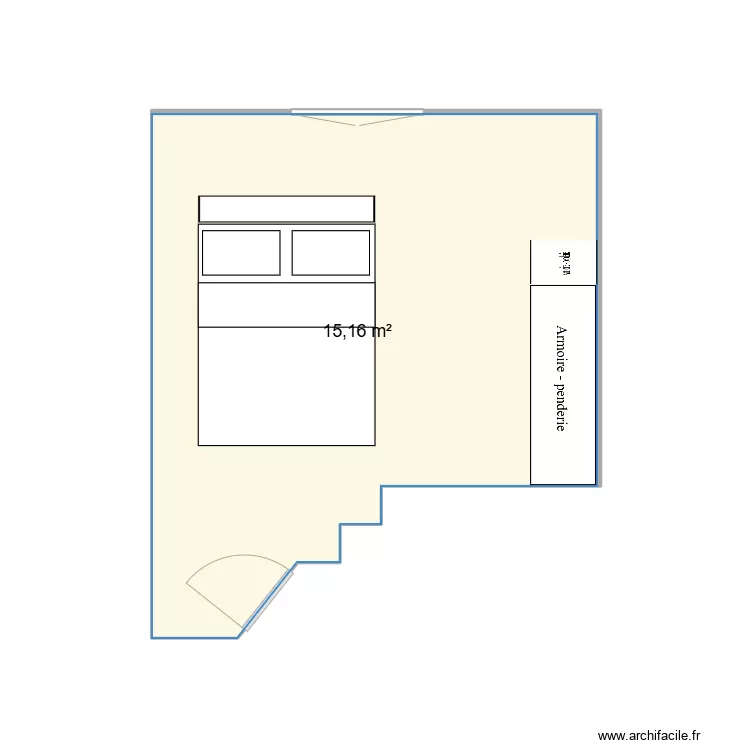 Chambre haut am&eacute;nagement parents 2. Plan de 