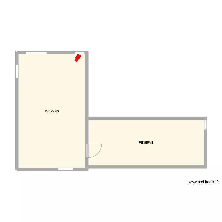 VISIRIS. Plan de 2  et 46 m²