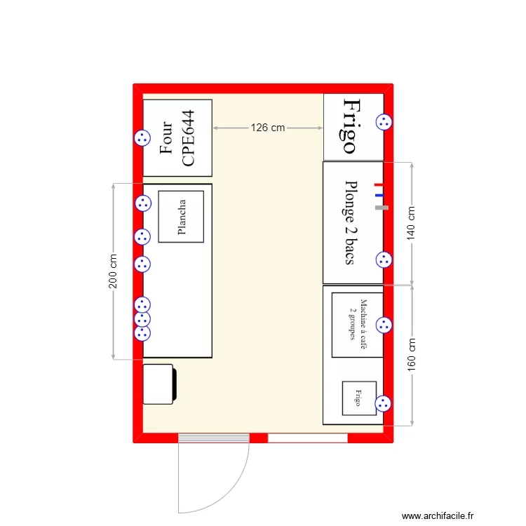 Cuisine "The Barvary". Plan de 