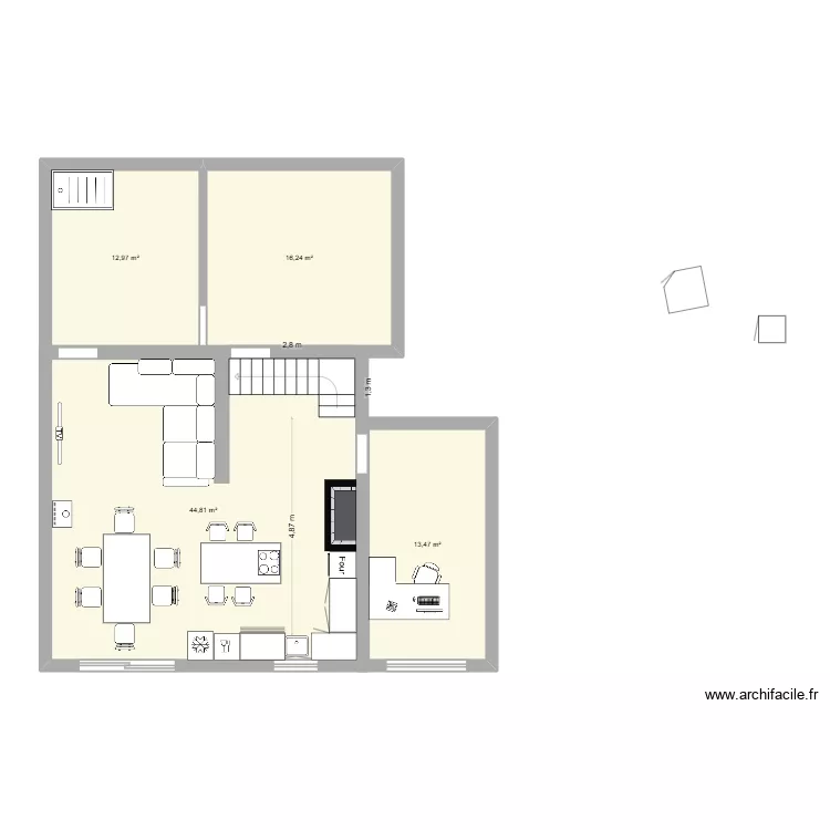 pas colin. Plan de 4 et 88 m² pas colin. Plan de 4 et 88 m²