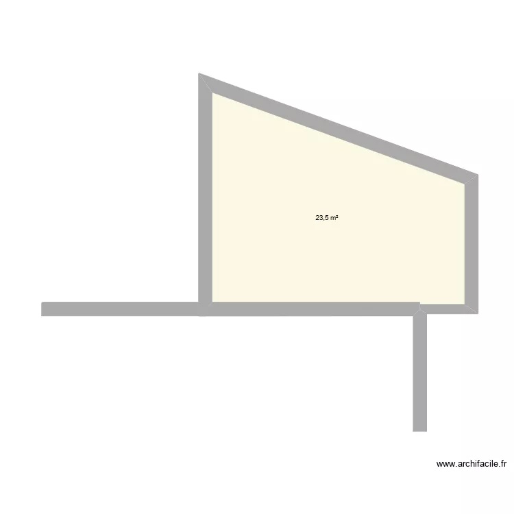 plan. Plan de 1  et 24 m²