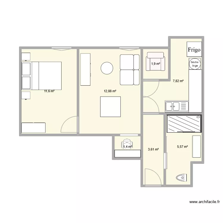 Plan Mazagran. Plan de 7 et 45 m² Plan Mazagran. Plan de 7 et 45 m²