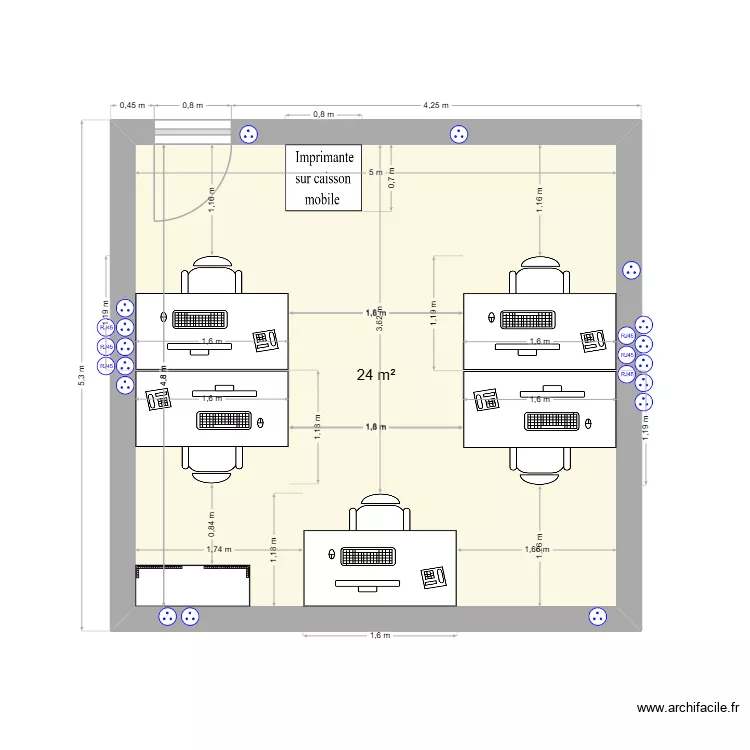EMR. Plan de 1 et 24 m² EMR. Plan de 1 et 24 m²