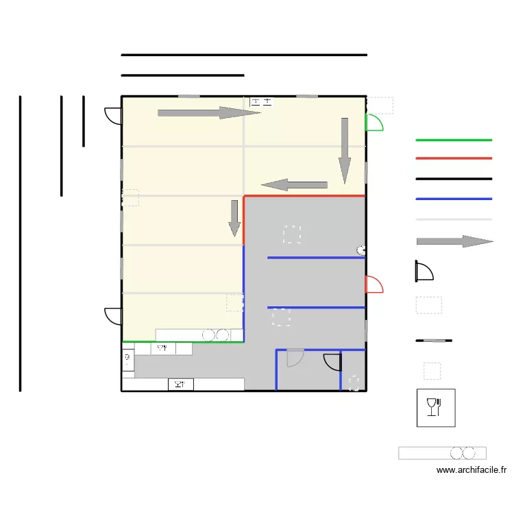 Collegue Laroquebrou. Plan de 10  et 166 m²