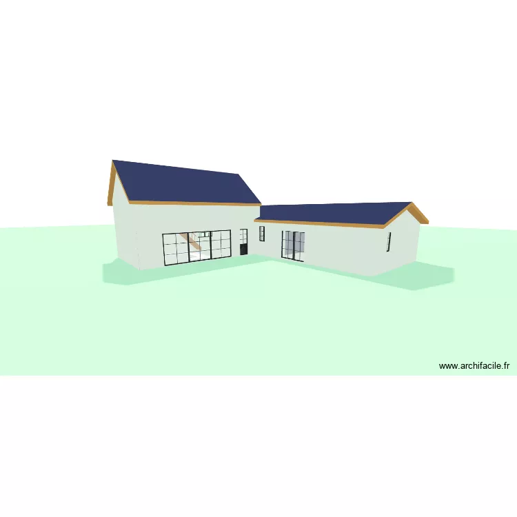 maison 02. Plan de 11  et 151 m²