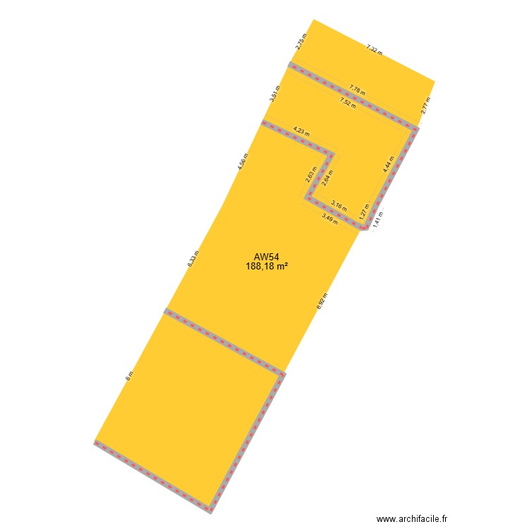 CADASTRE LE TREPORT AW54. Plan de 0 pièce et 0 m2