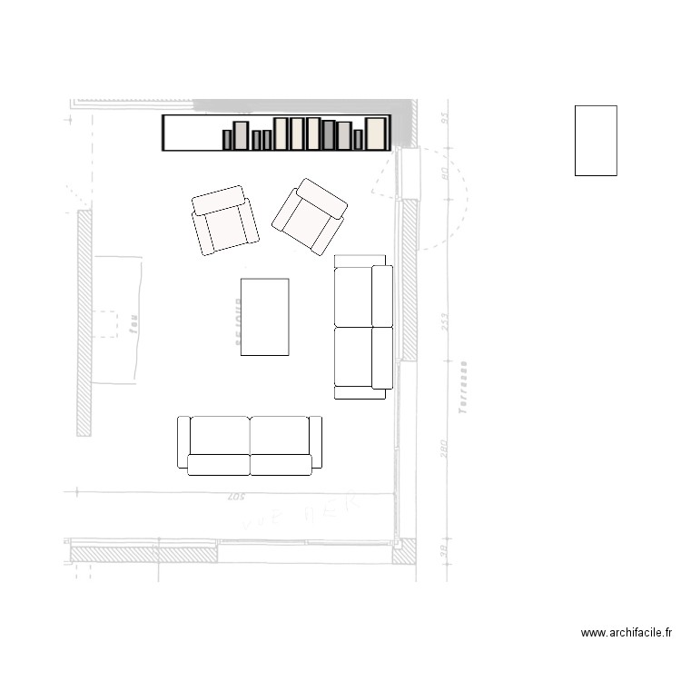 Salon. Plan de 0 pièce et 0 m2