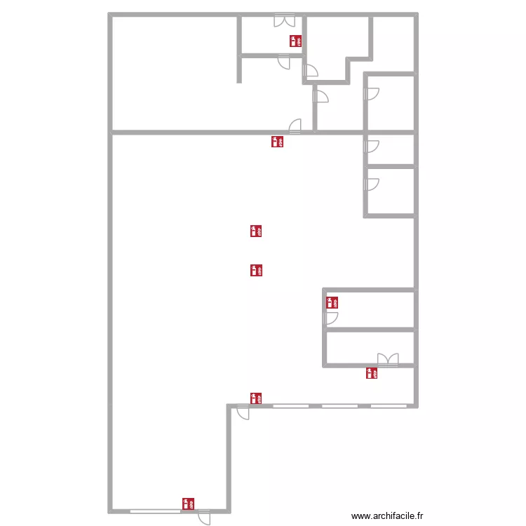 toronto. Plan de 7  et 188 m²