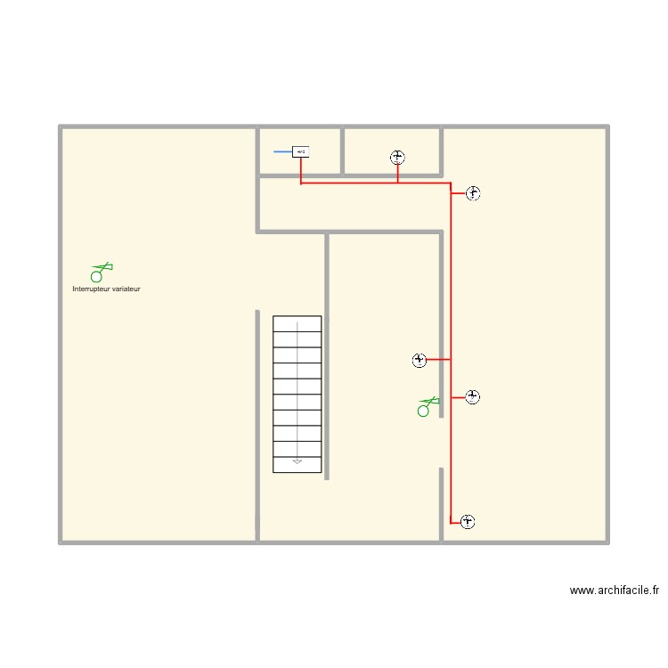 PUEL VMC. Plan de 3 pièces et 61 m2