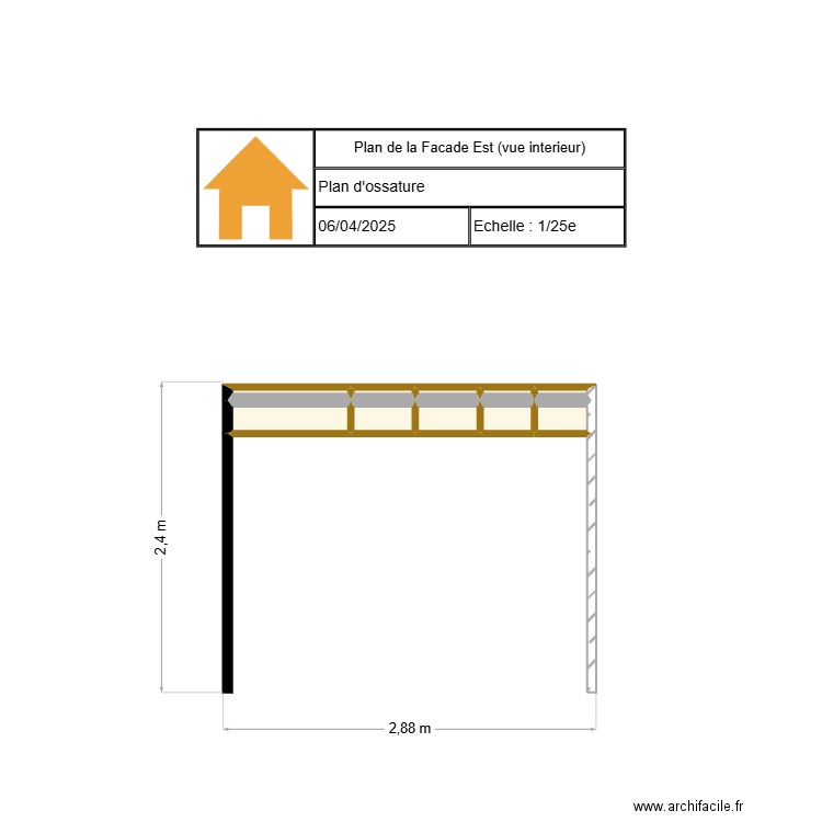 mur nord. Plan de 10 pièces et 1 m2