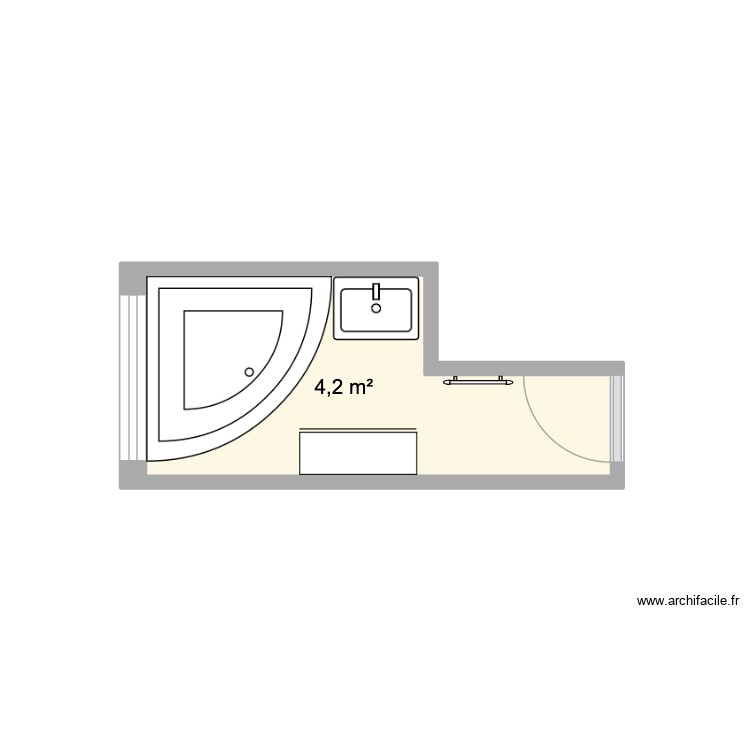 SdB. Plan de 0 pièce et 0 m2