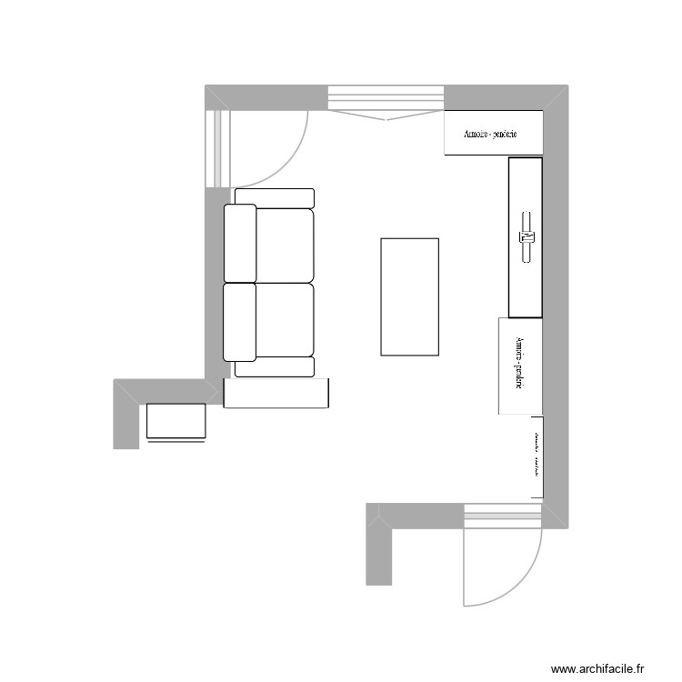 salon Laborde. Plan de 0 pièce et 0 m2