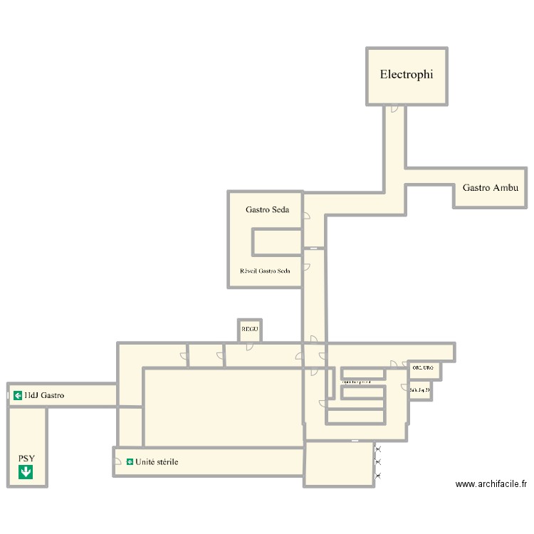 Plan chu -3. Plan de 22 pièces et 982 m2
