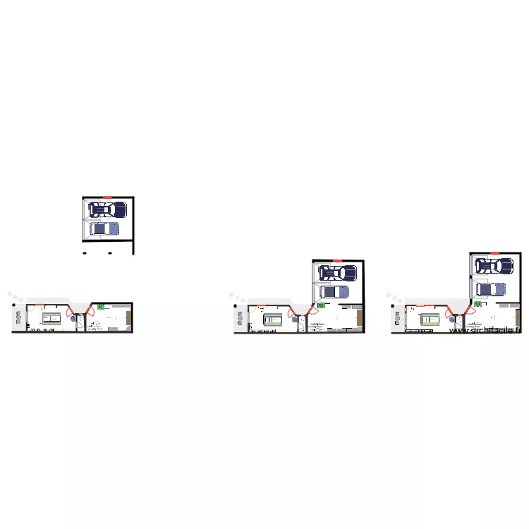 Aussevielle Garage et local pro. Plan de 7  et 226 m²