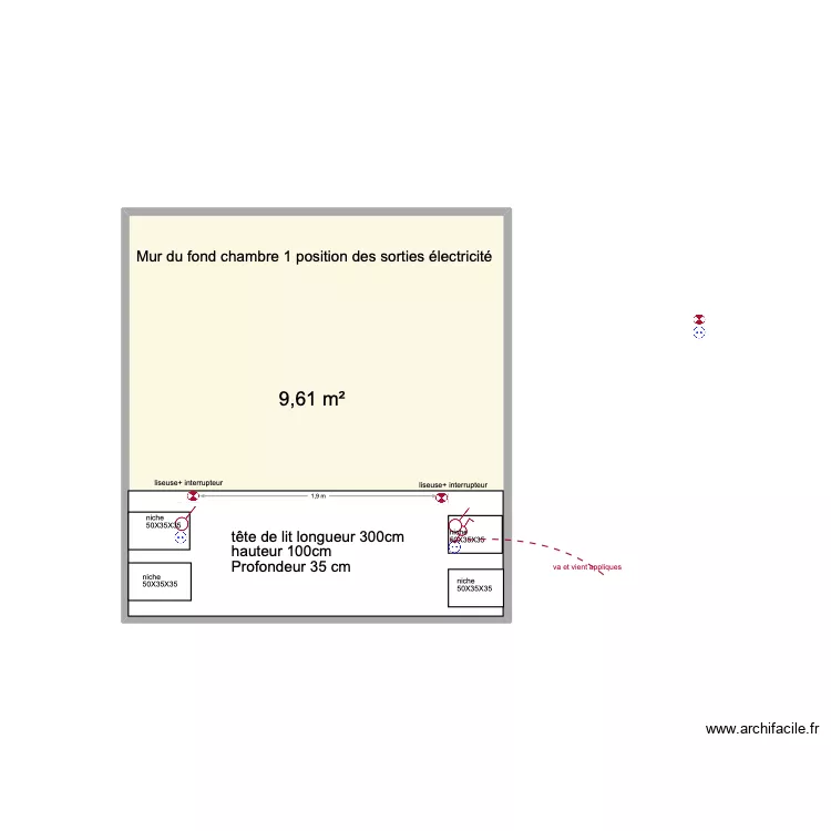 chambre 1 &eacute;lectricit&eacute;. Plan de 0 pièce et 0 m2