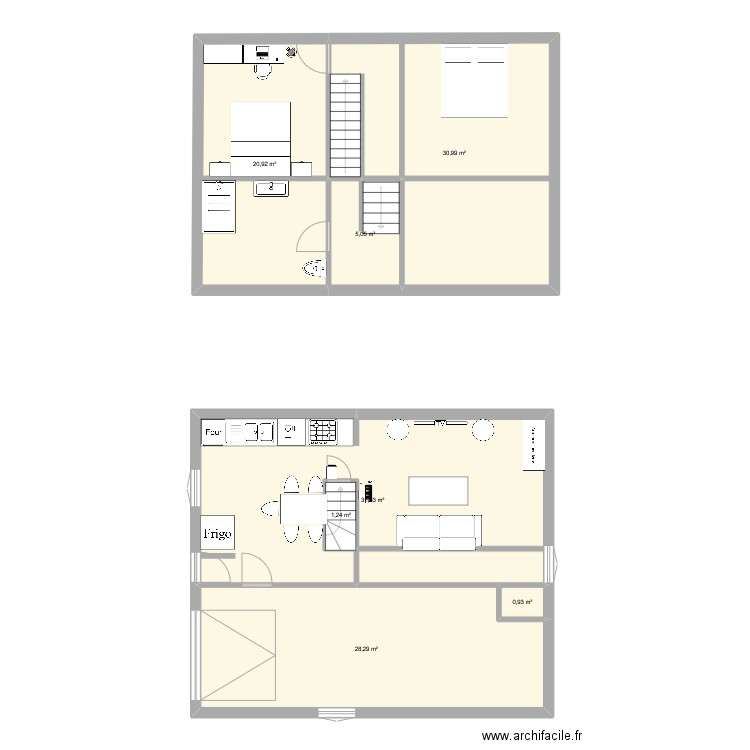 maison leo lorenzo. Plan de 7 pièces et 125 m2