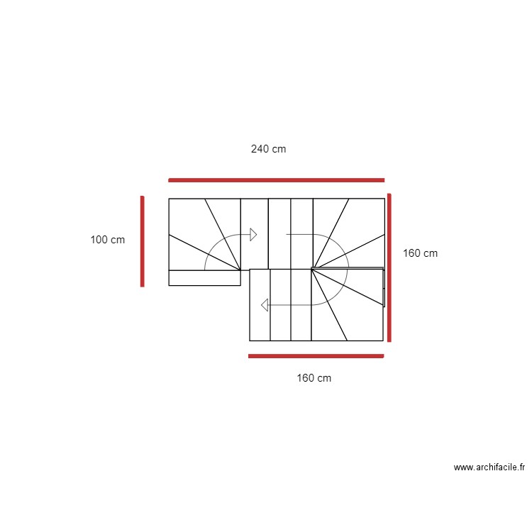 rez de chaussée catherine version 4 eme. Plan de 0 pièce et 0 m2