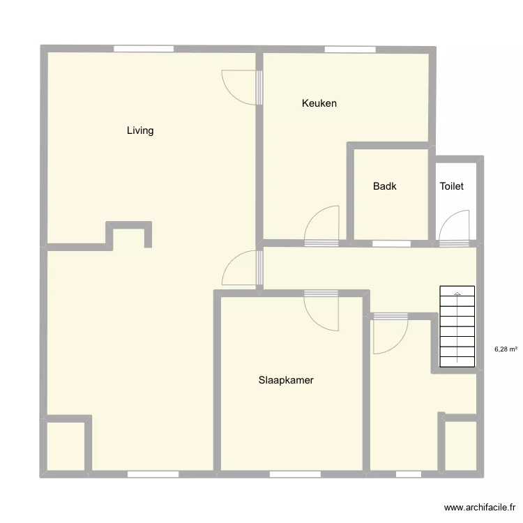 Guido Gezellestraat 47 - app. 201. Plan de Guido Gezellestraat 47 - app. 201. Plan de