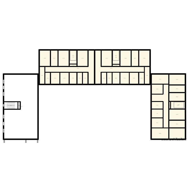 VIVARAIS. Plan de 105 pièces et 1186 m2
