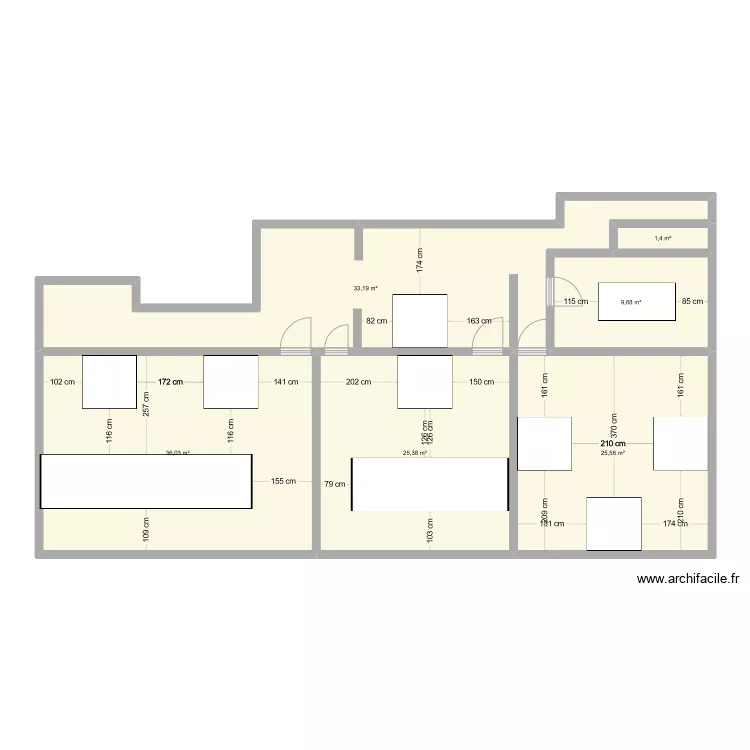 Bureau Miromesnil. Plan de 