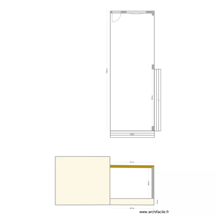Terrasse. Plan de 